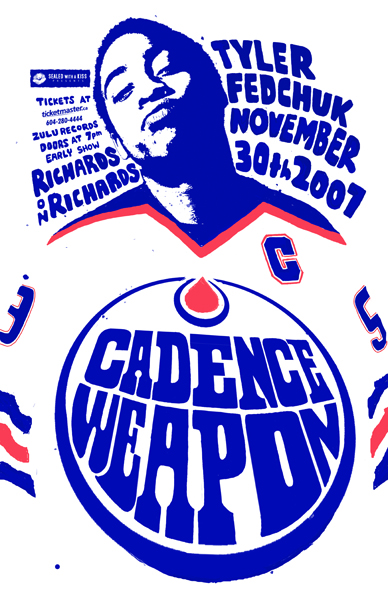 Cadence Weapon, Tyler Fedchuk @ Richard's On Richards Dec 31 1969 - May 6th @ Richard's On Richards