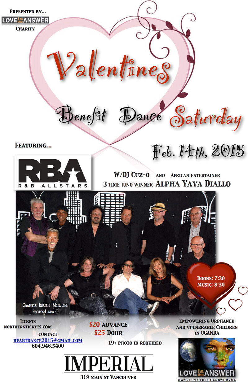 Valentine's Benefit Dance: R&B All Stars, Alpha Yaya Diallo, DJ Cuz-o @ The Imperial Feb 14 2015 - May 10th @ The Imperial