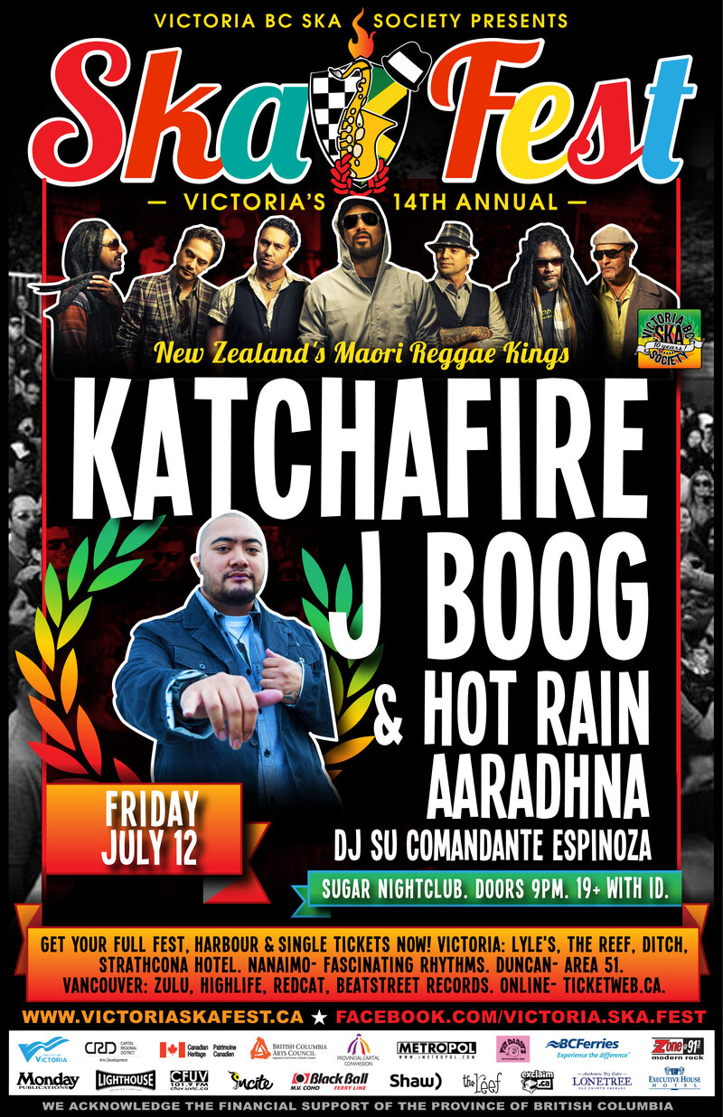 KATCHAFIRE + J BOOG & HOT RAIN TWIN BILL AT SKA FEST!: KATCHAFIRE, J BOOG & HOT RAIN, DJ Su Comandante Espinoza @ Capital Ballroom Jul 12 2013 - May 6th @ Capital Ballroom