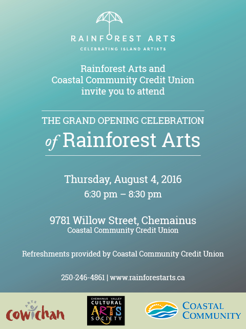 Rainforest Arts Grand Opening @ Rainforest Arts - Aug 04, 2016