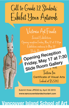 Victoria Art Finale @ Slide Room Gallery May 17 2013 - Jun 3rd @ Slide Room Gallery