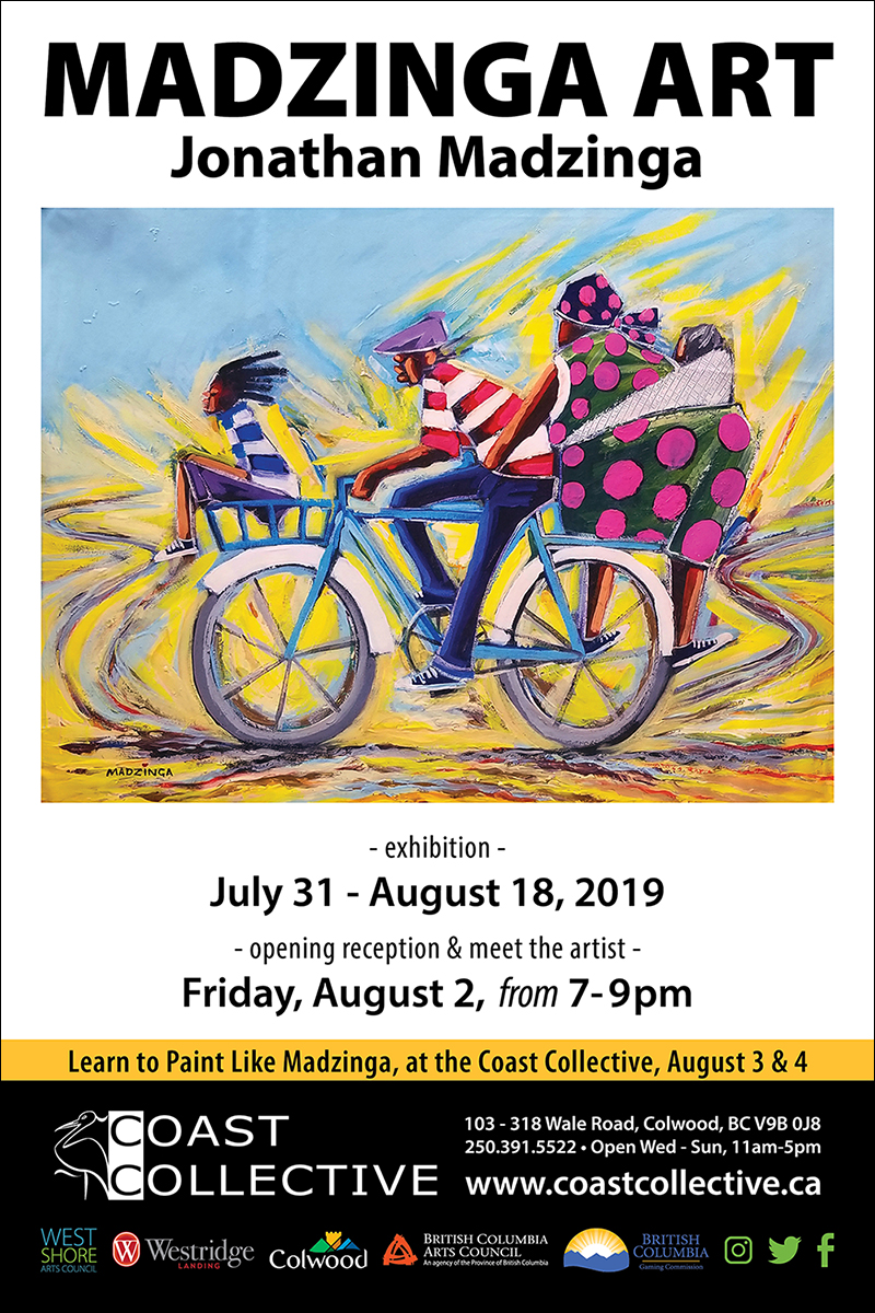 Paint Like Madzinga! with Madzinga @ Coast Collective Art Society Aug 3 2019 - Jul 24th @ Coast Collective Art Society