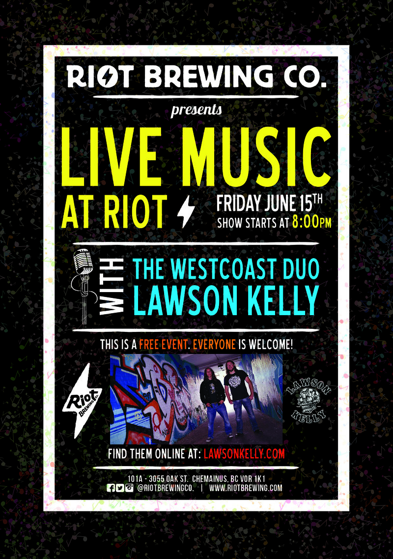 @ Riot Brewing Co. Jun 15 2018 - May 6th @ Riot Brewing Co.