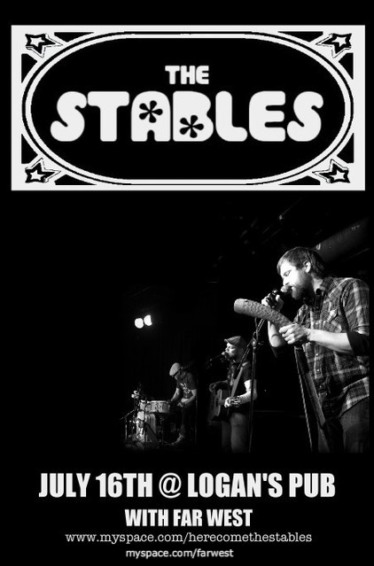 ON TOUR!! Rugged countrified  rock and roll with The Stables and Far West: THE STABLES, Far West @ Logan's Pub Jul 16 2009 - May 16th @ Logan's Pub