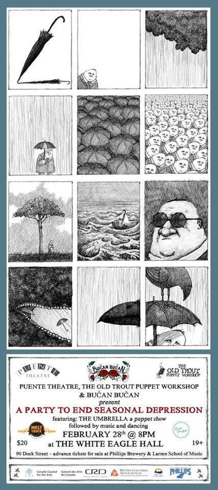 A Party To End Seasonal Depression: Puente Theatre, Old Trout Puppet Workshop, Bučan Bučan @ White Eagle Polish Hall Feb 28 2014 - May 13th @ White Eagle Polish Hall