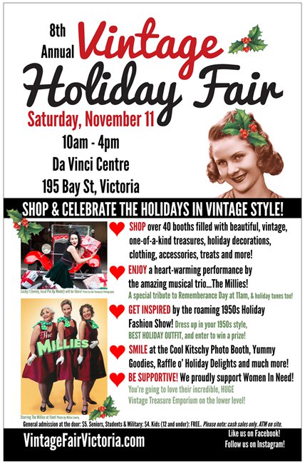 8th Annual Vintage Holiday Fair: the millies @ Leonardo da Vinci Centre - Nov 11, 2017