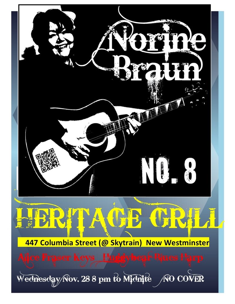 Norine Braun @ The Heritage Grill Nov 28 2012 - May 6th @ The Heritage Grill