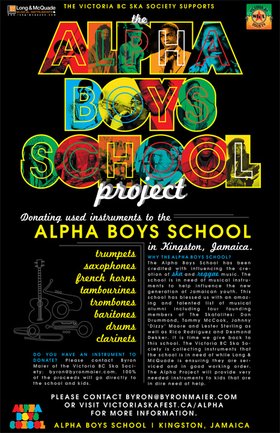 DONATE NEW AND USED INSTRUMENTS TO THE ALPHA BOYS SCHOOL IN JAMAICA: THE ALPHA BOYS SCHOOL PROJECT @ Long & McQuade - Victoria Apr 22 2012 - May 2nd @ Long & McQuade - Victoria