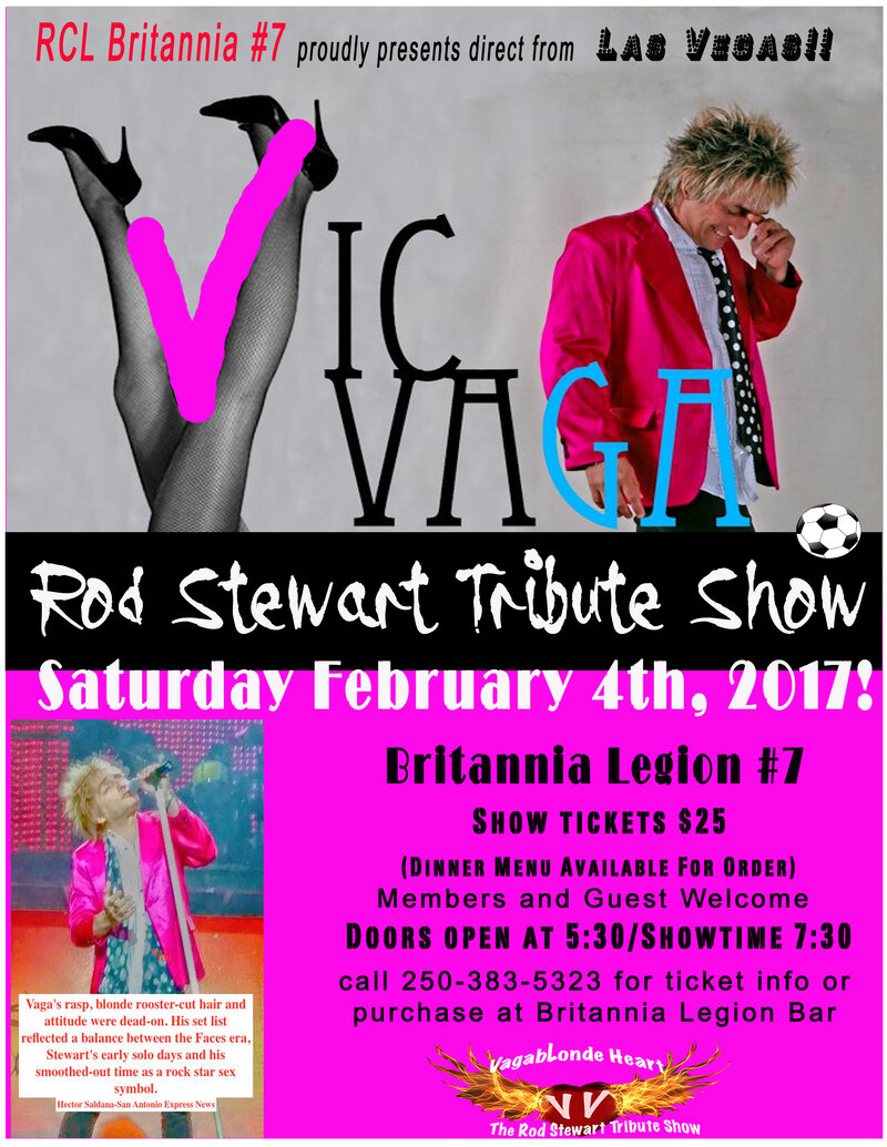 Rod Stewart Tribute Show: Vic Vega @ Britannia #7 Legion - Feb 04, 2017