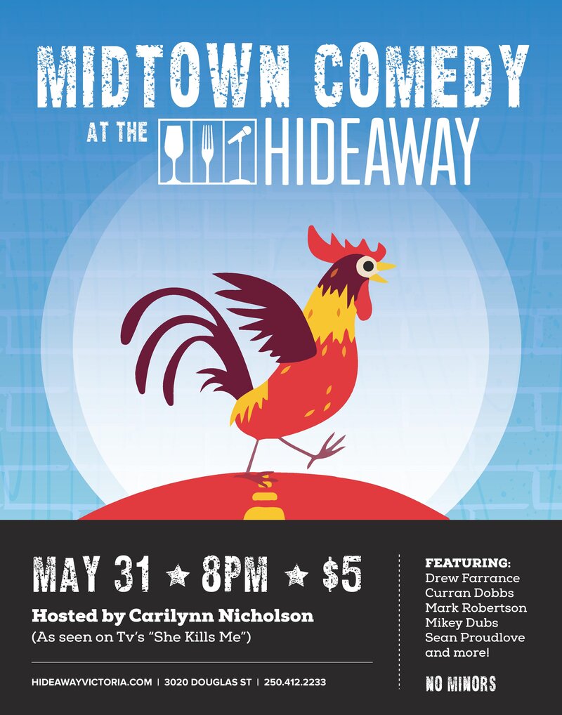 Midtown Comedy @ Hideaway Caf&eacute; May 31 2016 - May 8th @ Hideaway Caf&eacute;