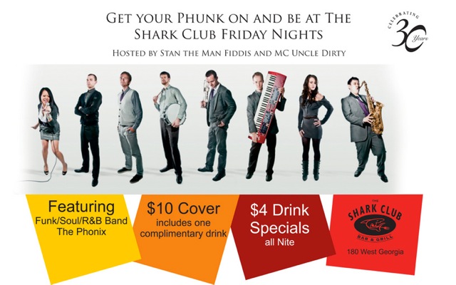 THE PHONIX at the Shark Club: The Phonix, DJ Mc Dirty @ Shark Club Dec 7 2012 - May 7th @ Shark Club