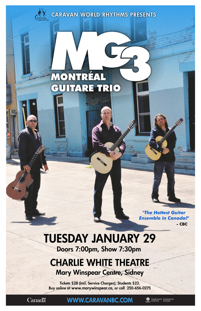 Montreal Guitar Trio: Montreal Guitar Trio @ Mary Winspear Centre Jan 29 2019 - May 14th @ Mary Winspear Centre