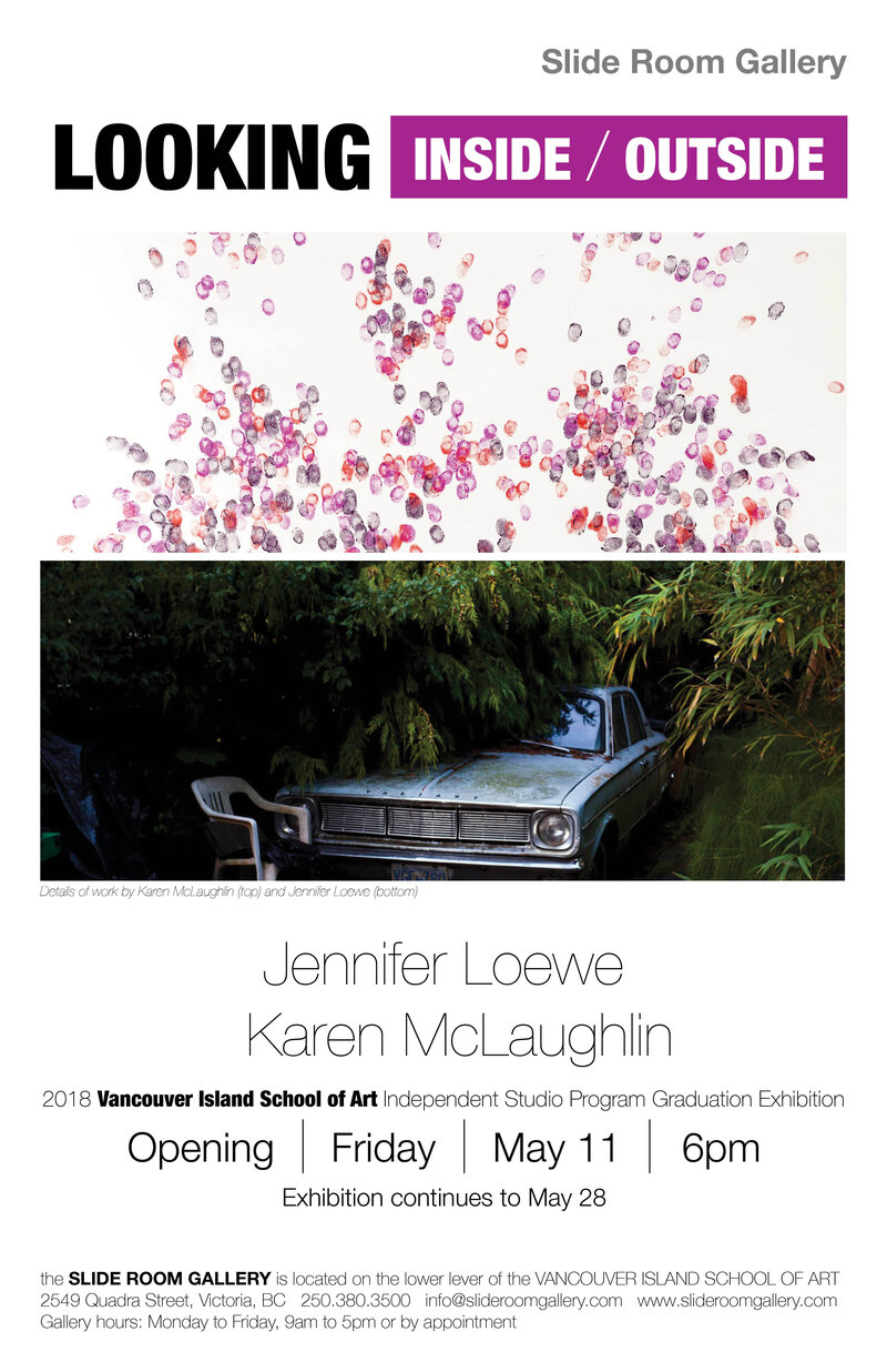 LOOKING INSIDE/OUTSIDE: Jennifer Loewe, Karen McLaughlin @ Slide Room Gallery May 14 2018 - May 5th @ Slide Room Gallery
