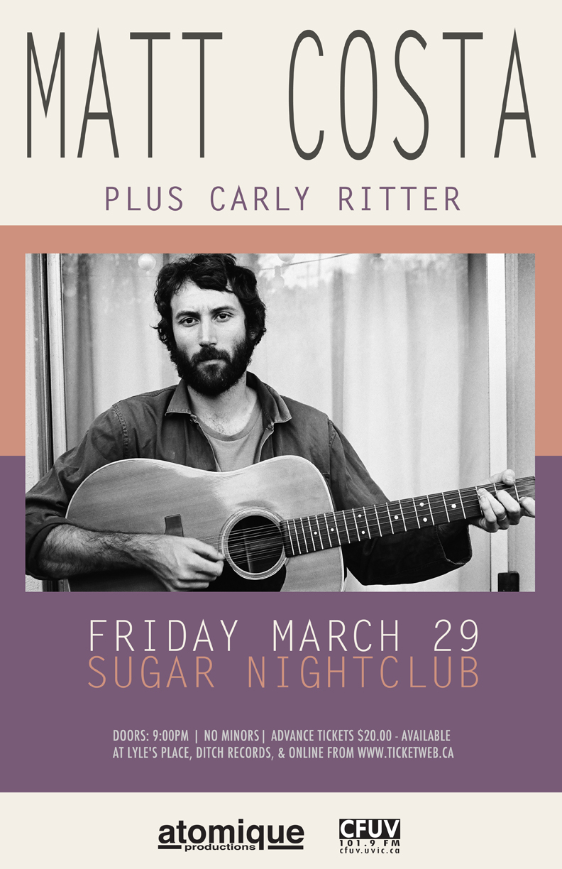 Matt Costa, Carly Ritter @ Capital Ballroom - Mar 29, 2013