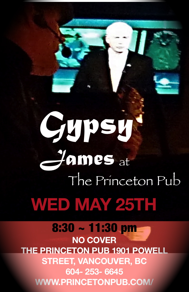 Gypsy James @ Princeton Pub May 25 2011 - Jun 25th @ Princeton Pub