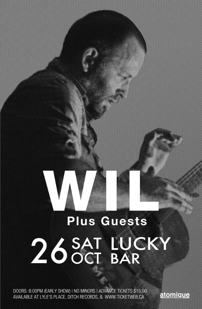 Wil, Adam Barter @ Lucky Bar Oct 26 2013 - May 6th @ Lucky Bar