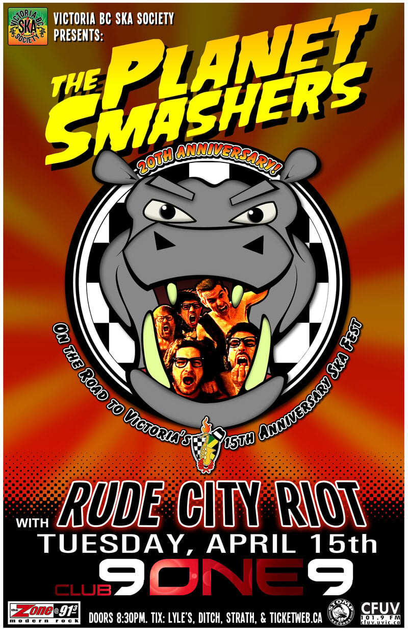 THE PLANET SMASHERS 20TH ANNIVERSARY CONCERT/ON THE ROAD TO SKA FEST 2014: Planet Smashers, Rude City Riot @ Distrikt Apr 15 2014 - May 6th @ Distrikt