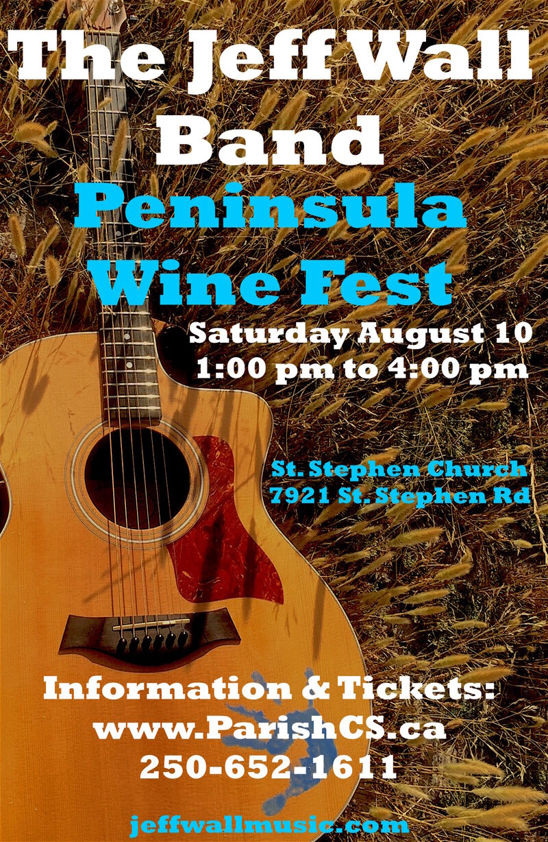 Peninsula Wine Fest: Jeff Wall Band @ St Stephen Church - Aug 10, 2019