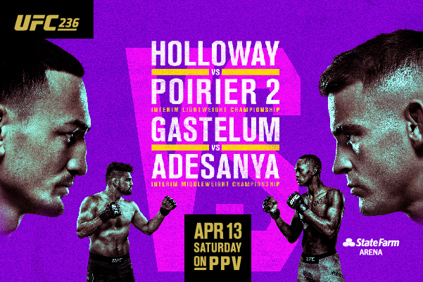 UFC 236 Viewing Party at Elements Casino Victoria @ Elements Casino - Victoria Apr 13 2019 - May 6th @ Elements Casino - Victoria
