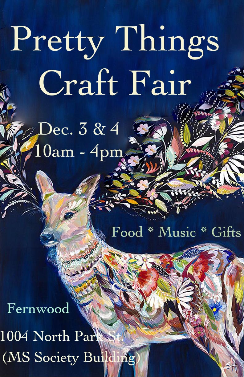Pretty Things Festive Craft Fair and Fundraiser for MS: over 40 local vendors and designers @ 1004 North Park St. - Dec 03, 2016