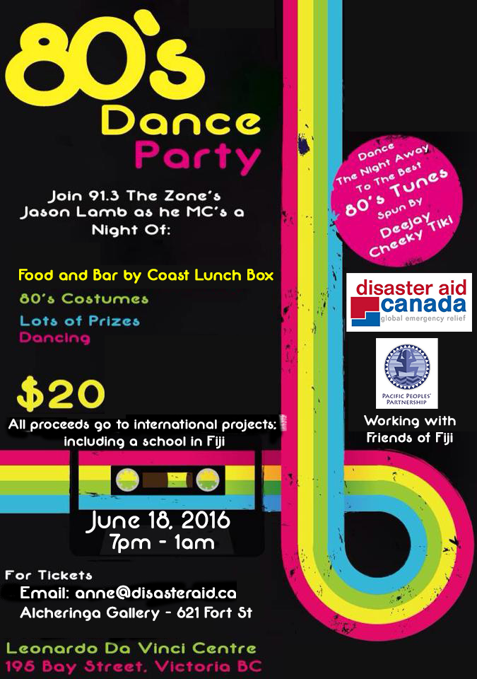 80's Dance Party: Jason Lamb (MC), Go-Go Dancers, Special Surprises @ Leonardo da Vinci Centre Jun 18 2016 - May 7th @ Leonardo da Vinci Centre