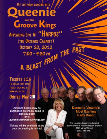 Queenie & the Groove Kings "Live at Harpo's": Queenie and the Groove Kings @ Upstairs Oct 20 2012 - May 13th @ Upstairs