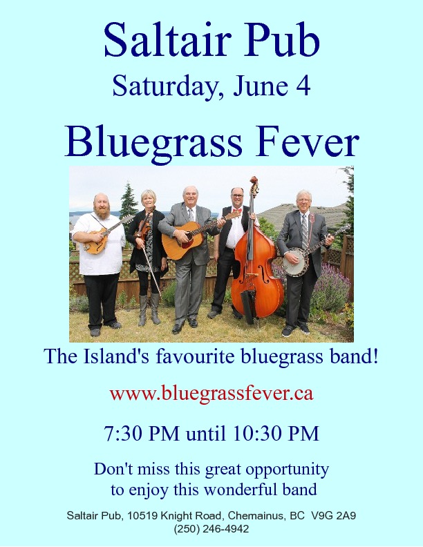 Bluegrass Fever @ Saltair Neighborhood Pub - Jun 04, 2016