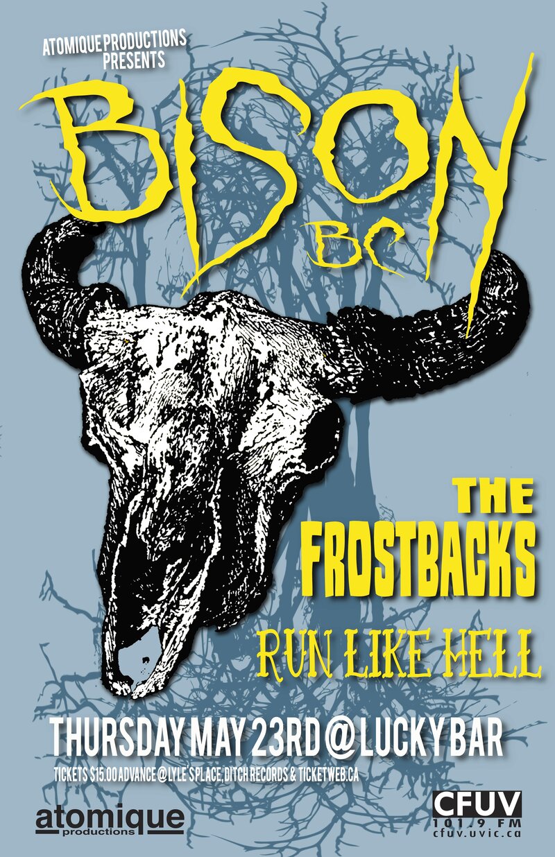 Bison, The Frostbacks, Run Like Hell @ Lucky Bar - May 23, 2013