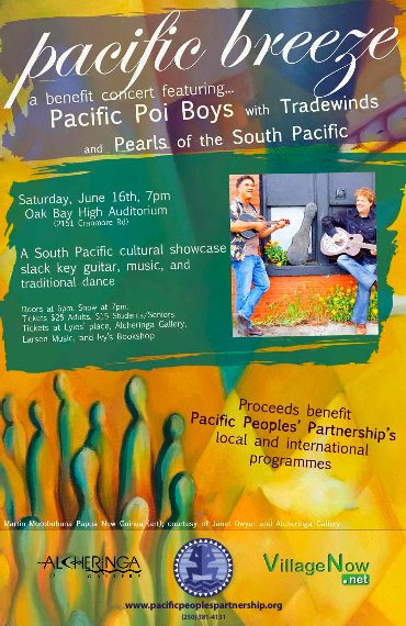 Pacific Breeze: The Pacific Poi Boys, Tradewinds, Pearls of the South Pacific @ Oak Bay Auditorium - Jun 16, 2012