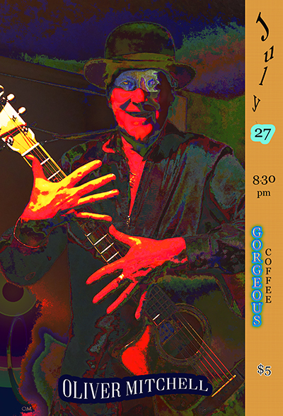 Oliver Mitchell @ Gorge-ous Coffee Dec 31 1969 - Jun 10th @ Gorge-ous Coffee