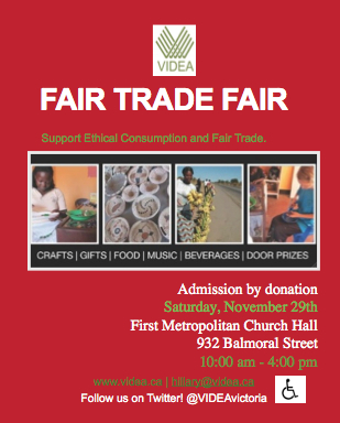 FAIR TRADE FAIR @ United Commons (First Metropolitan United Church) Nov 29 2014 - Jun 3rd @ United Commons (First Metropolitan United Church)