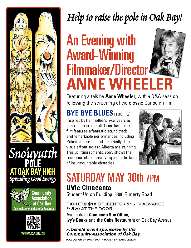 An Evening With Award-Winning Filmaker/Director ANNE WHEELER @ Cinecenta - May 30, 2015