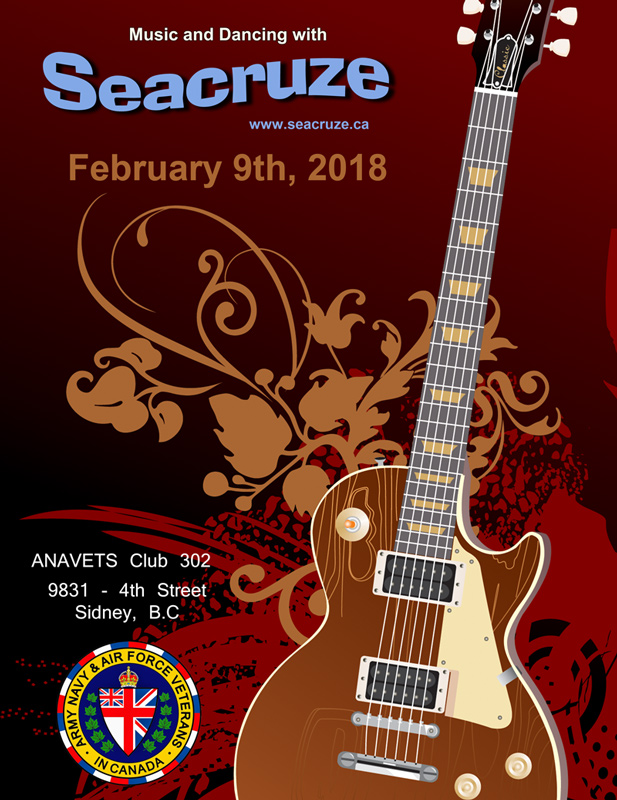 Seacruze 2.0 at  ANAF Sidney: Seacruze @ ANAVETS Club 302 Feb 9 2018 - May 8th @ ANAVETS Club 302