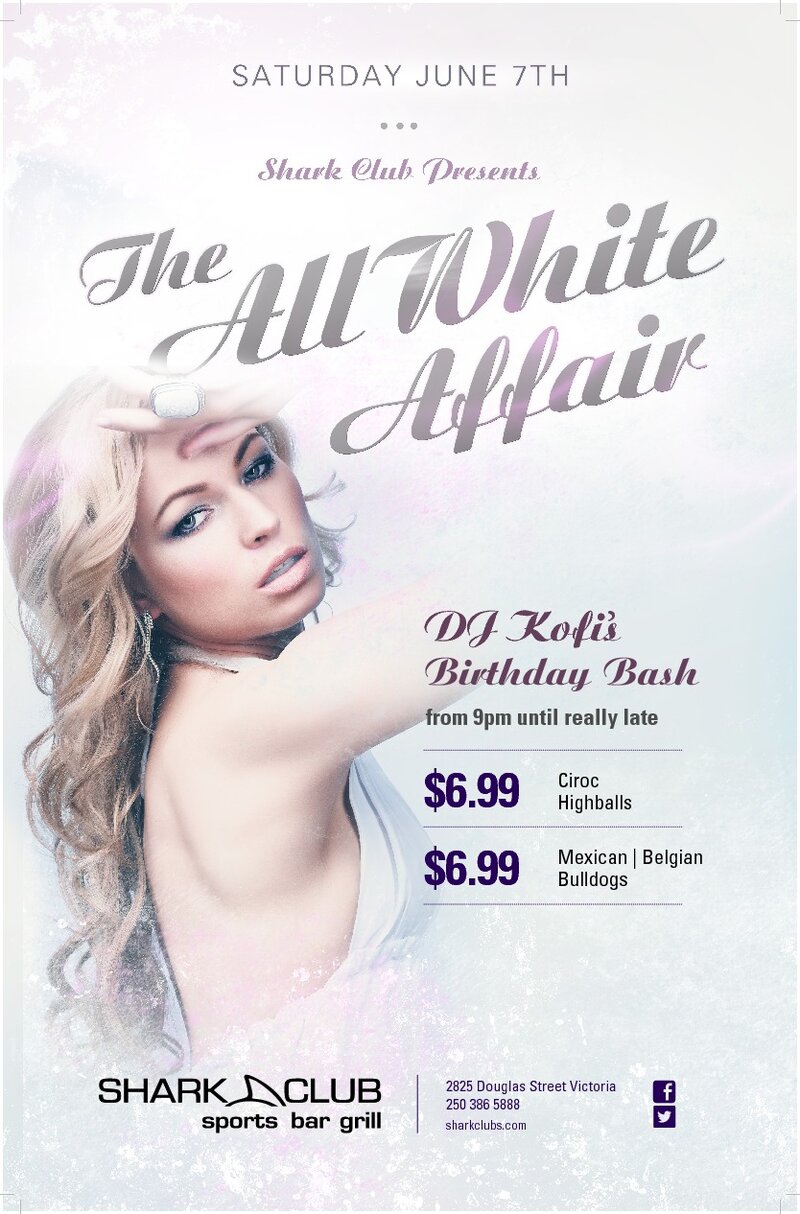 All White Affair: DJ Judah Roots, DJ Kofi, DJ Francis @ Shark Club - Jun 07, 2014