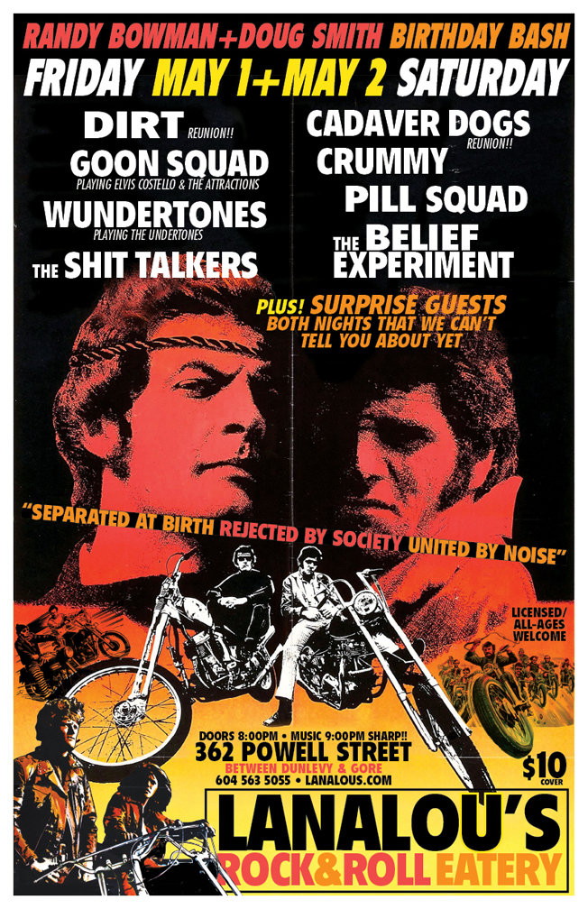 Cadaver Dogs, Crummy, Pill Squad, The Belief Experiment, Remorse Code @ LanaLou's May 2 2015 - May 10th @ LanaLou's