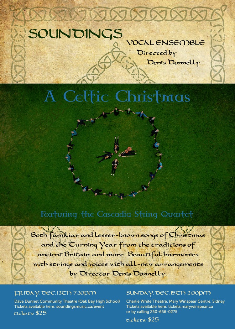 A Celtic Christmas: Soundings Vocal Ensemble @ Dave Dunnet Theatre - Dec 13, 2019