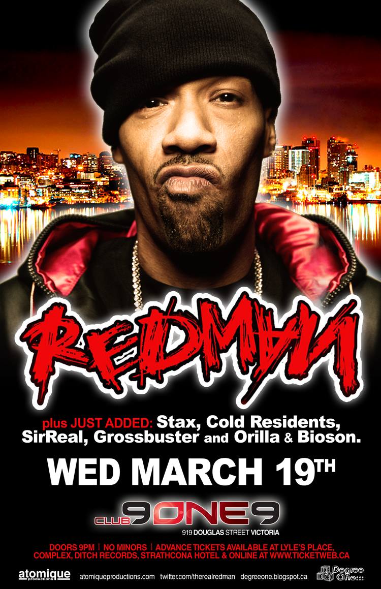 REDMAN, Stax, Cold Residents, Sirreal, Grossbuster, Orilla & Bioson @ Distrikt Mar 19 2014 - May 6th @ Distrikt