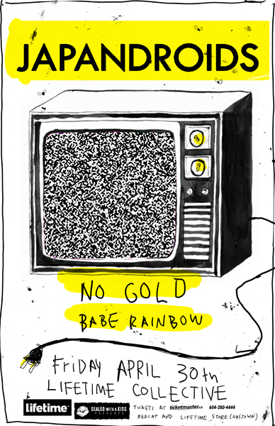 Japandroids, No Gold, Babe Rainbow @ Lifetime Collective - Apr 30, 2010