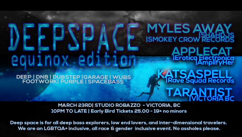 DeepSpace: Equinox Edition: Applecat, Myles Away, Tarantist, KASTASPELL @ Studio Robazzo - Mar 23, 2019