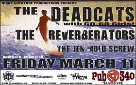The Deadcats, The Reverberators, The Jen Mold Screw @ Pub 340 - Mar 11, 2005