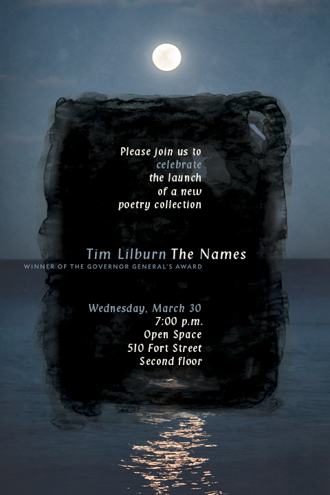 Poetry Reading: Tim Lilburn: Tim Lilburn, Melanie Siebert @ Open Space - Mar 30, 2016
