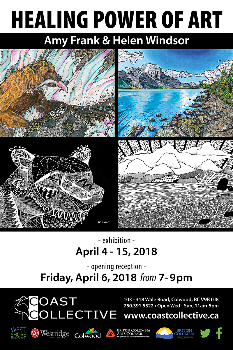 Healing Power of Art: Helen Windsor and Amy Frank @ Coast Collective Art Society Apr 4 2018 - Jul 25th @ Coast Collective Art Society