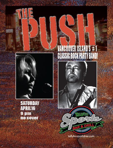 Don Peterson & The Push Band  @ Tally Ho Sports Bar and Grill Apr 16 2016 - May 6th @ Tally Ho Sports Bar and Grill