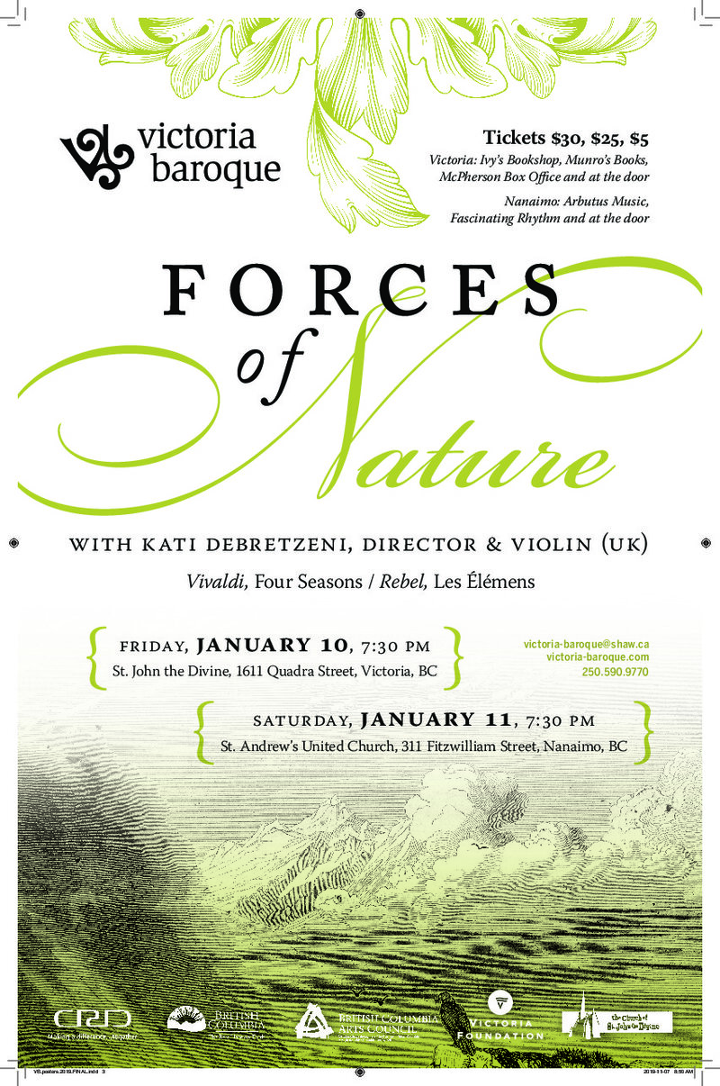 Victoria Baroque presents: Force of Nature: Victoria Baroque, Kati Debretzeni @ St. John The Divine Jan 10 2020 - May 6th @ St. John The Divine