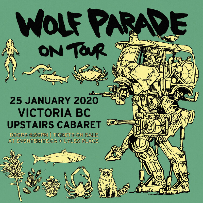 Wolf Parade @ Upstairs Jan 25 2020 - May 6th @ Upstairs
