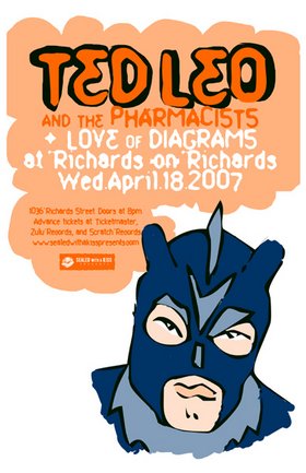 Ted Leo and the Pharmacists, Love of Diagrams @ Richard's On Richards Apr 18 2007 - May 8th @ Richard's On Richards