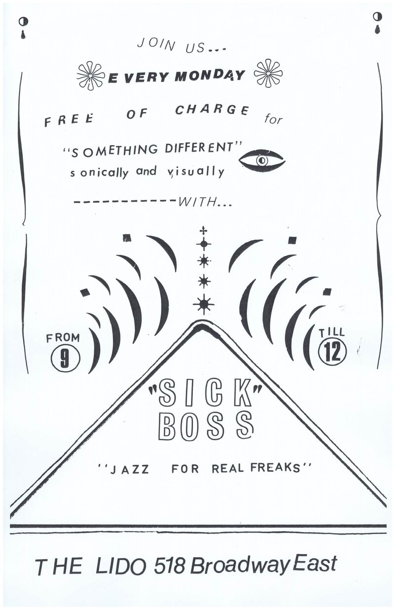 Sick Boss (with), Debra-Jean Creelman (vocals), Jeremy page (clarinet), Peggy Lee (cello), Tyson Naylor (accordion) @ The Lido Nov 3 2014 - May 6th @ The Lido