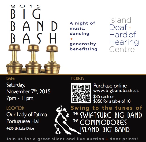 Big Band Bash: Island Big Band, Swiftsure Big Band, The Commodores @ Our Lady of Fatima Portuguese Hall Nov 7 2015 - May 16th @ Our Lady of Fatima Portuguese Hall