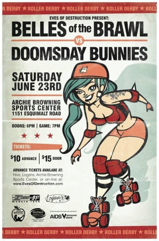 ROLLER DERBY: Roller Derby Bout!!!!! @ Archie Browning Sports Centre Jun 23 2012 - May 7th @ Archie Browning Sports Centre