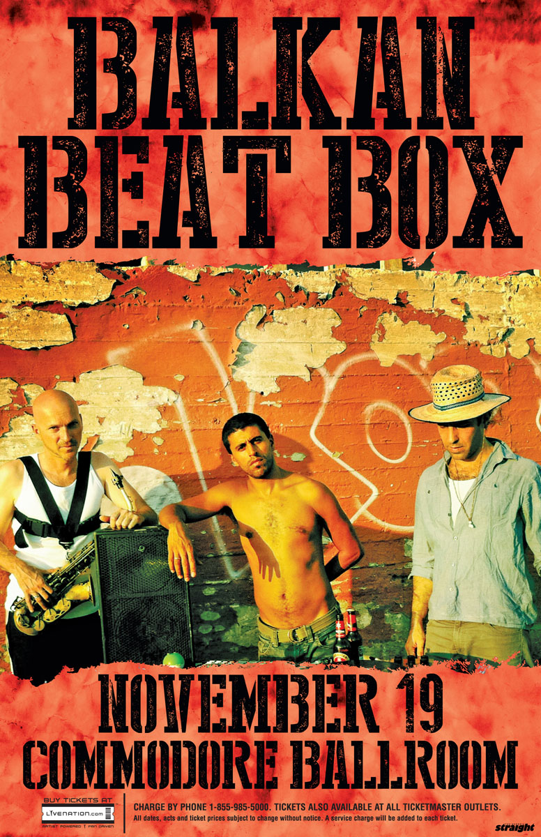 Balkan Beat Box, Geoff Berner @ Venue Nov 19 2013 - May 7th @ Venue